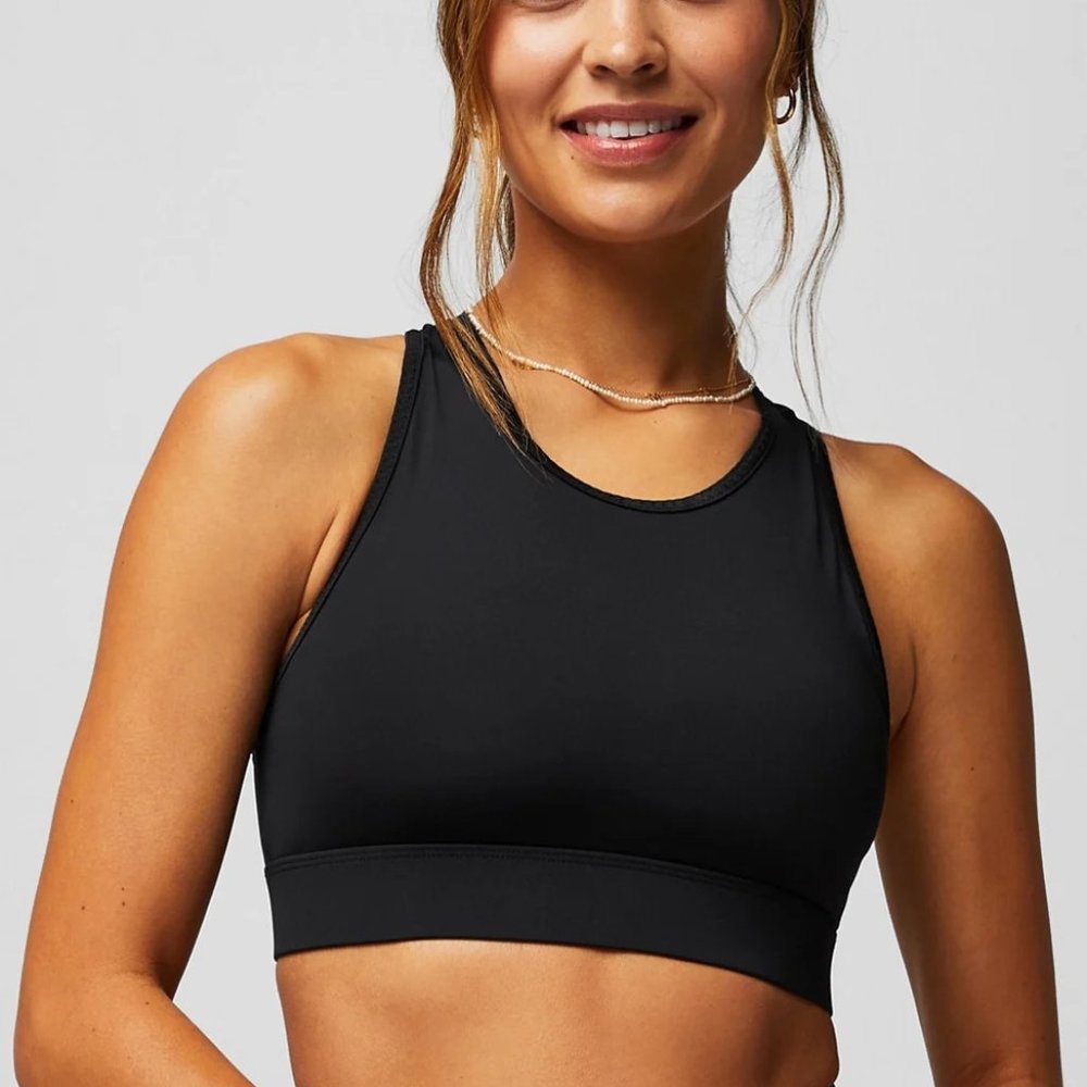 NWT Fabletics Trinity High Impact Sports Bra - Black